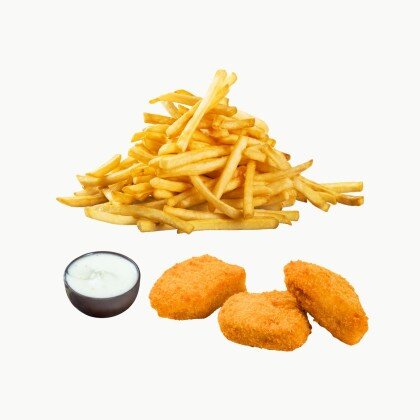 Комбо Наггетсы и картофель фри + соус