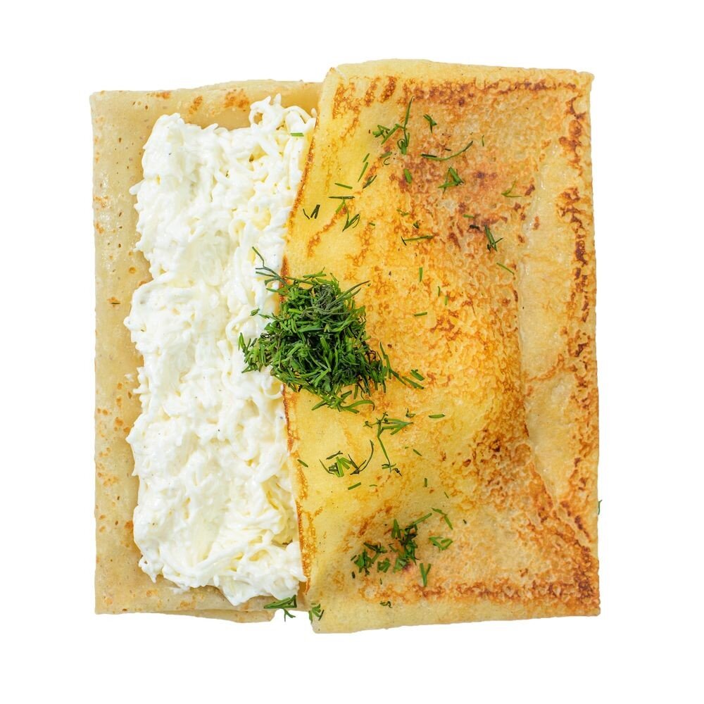 Блин сырный с припеком