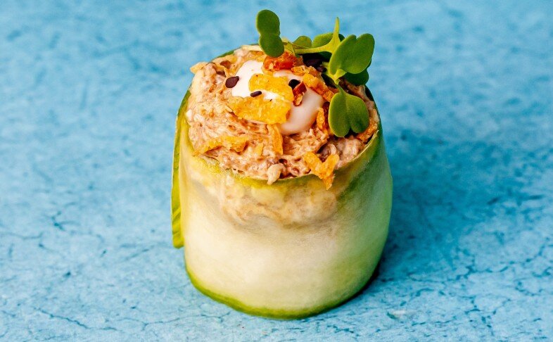 Суши в огурце с шиитаке