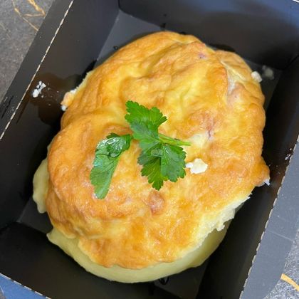 Мясо по-французски с пюре