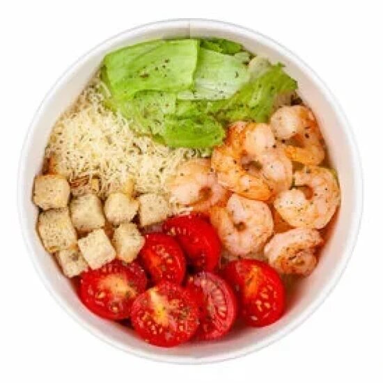 Салат «Цезарь» с креветками