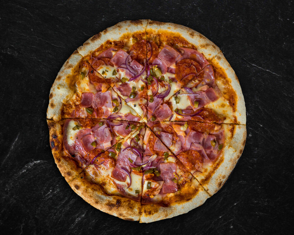 Пицца «Дьябло мясная с халапеньо»