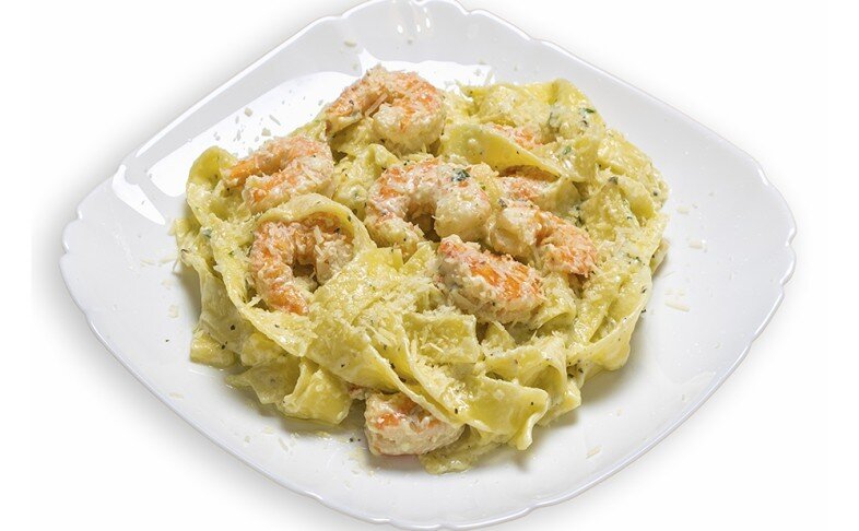 Паста с креветками