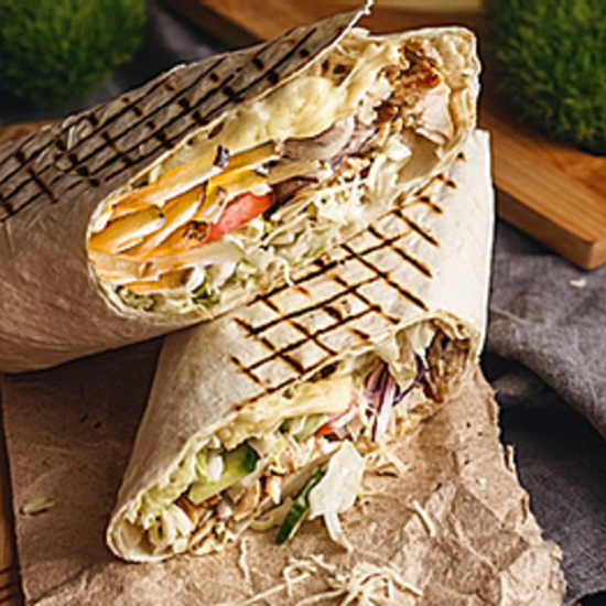 Шаурма куриная с «фри»