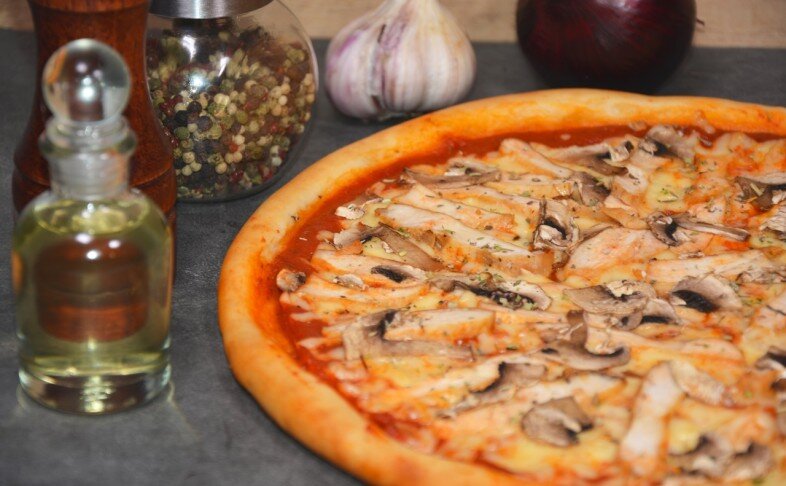 Пицца «Курица+грибы»
