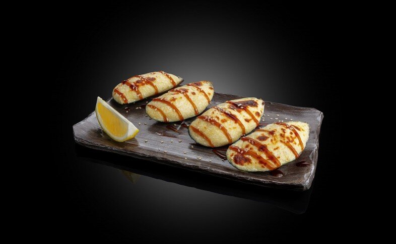 Мидии запеченные под сырным соусом