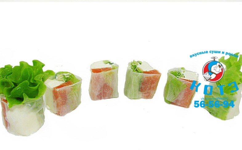 Лайт ролл с лососем х/к