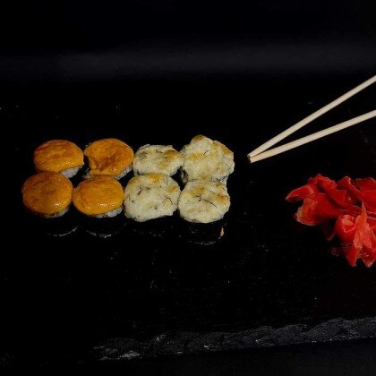 «Запеченный мак с креветкой»