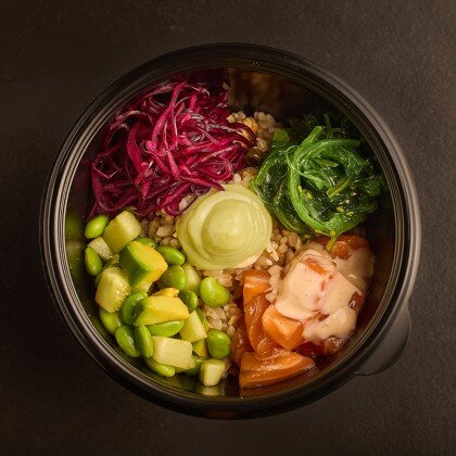 Поке с лососем