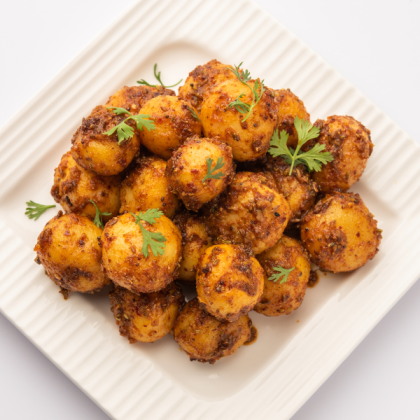 Картофель Бэби с укропом и чесноком