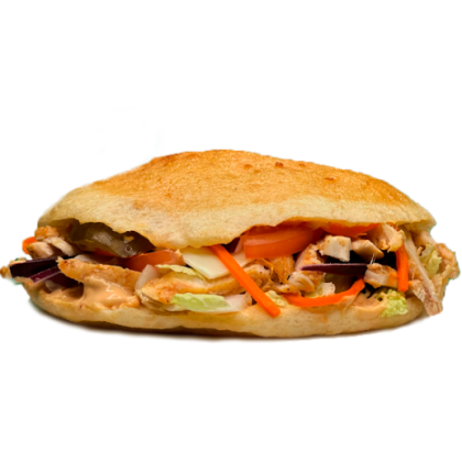 Лакумбургер с копченой индейкой