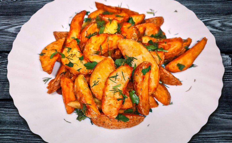 Картофель по-деревенски без соуса