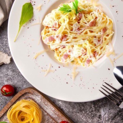 Карбонара с беконом