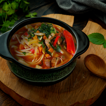 Суп лагман с бараниной