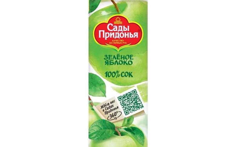 Сок Сады Придонья зеленое яблоко.