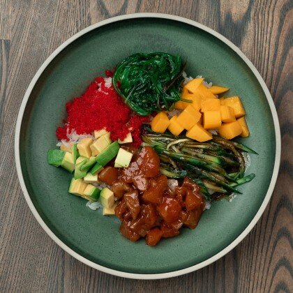 Поке с форелью