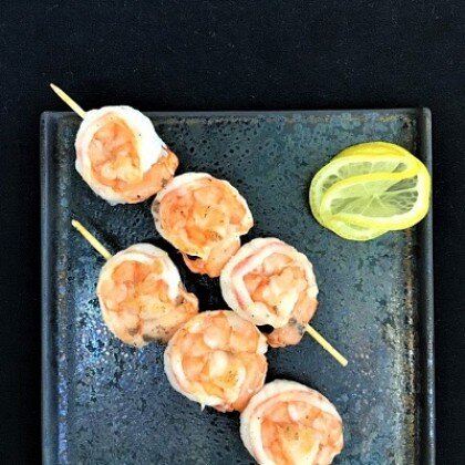 Шашлычок из креветок