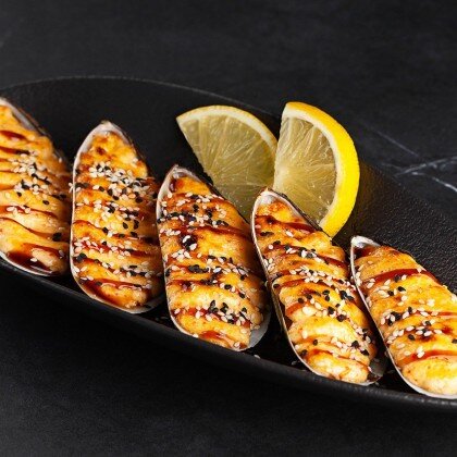 Запеченные мидии