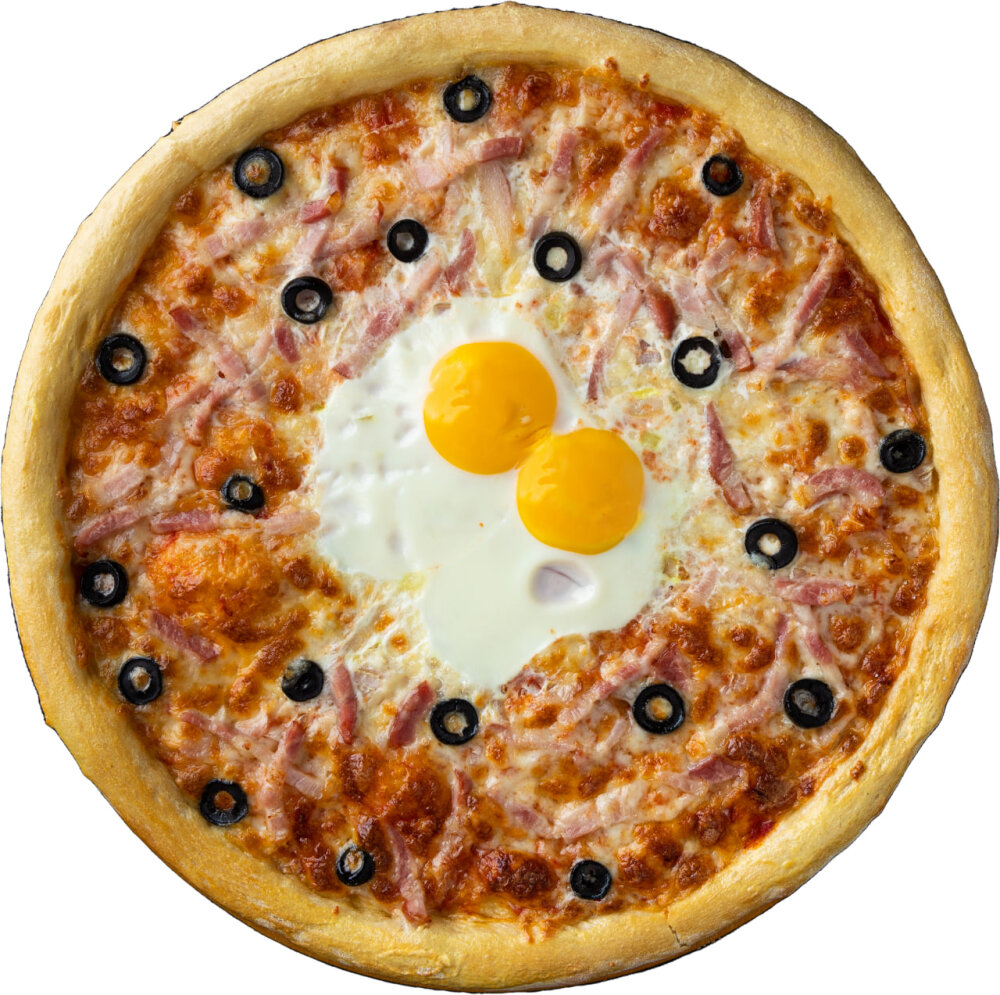 Пицца «Карбонара с яйцом» большая
