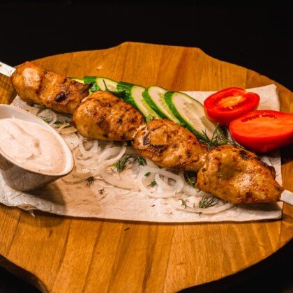 Шашлык из куриного филе