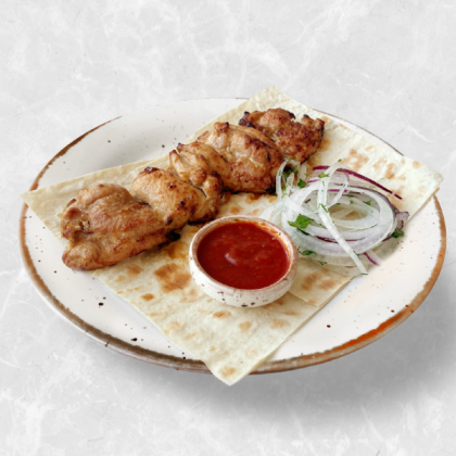 Шашлык из мякоти
куриного бедра