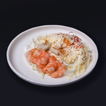 Салат «Цезарь» с креветками