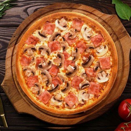 Ветчина грибы 28 см