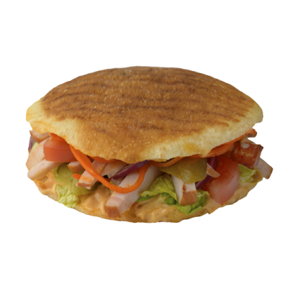 Лакумбургер с курицей