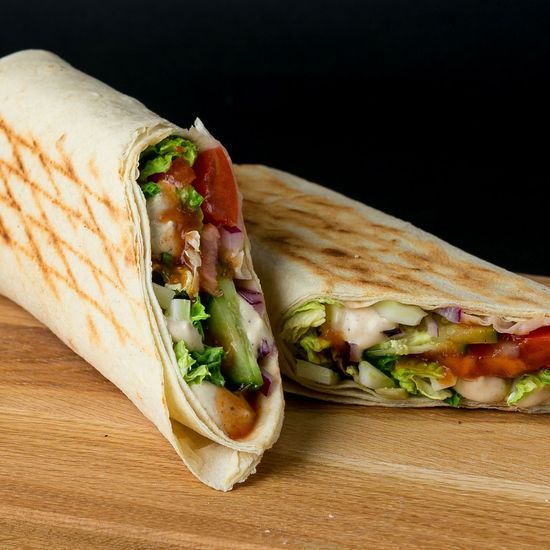 Шаурма со свежими овощами