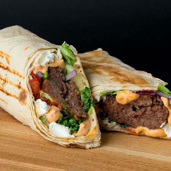 Шаурма с бараньим кебабом