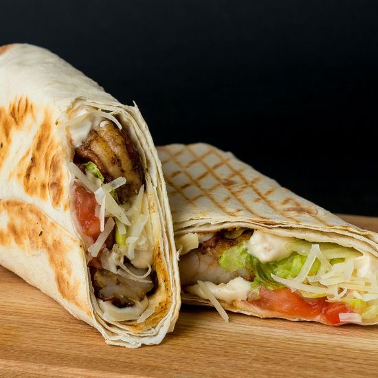 Шаурма Цезарь с креветками