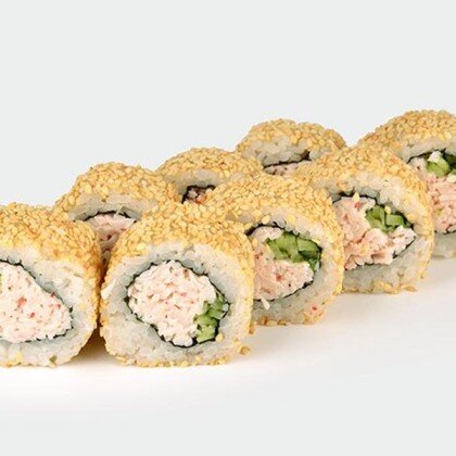 Ролл с крабом под соусом унаги