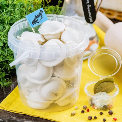 Пельмени рыбные с белой рыбы (треска)