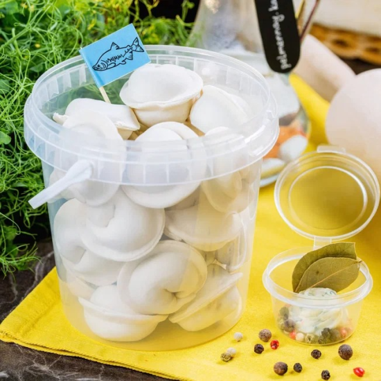 Пельмени из лососевых пород рыб (кета).