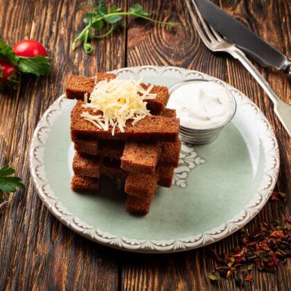 Фирменные гренки с сыром