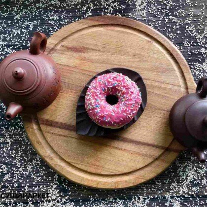 Донат клубничный