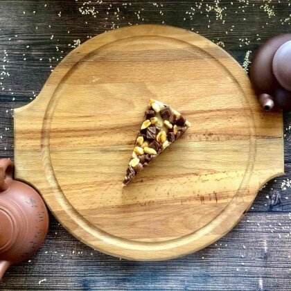 Чизкейк карамельный с арахисом