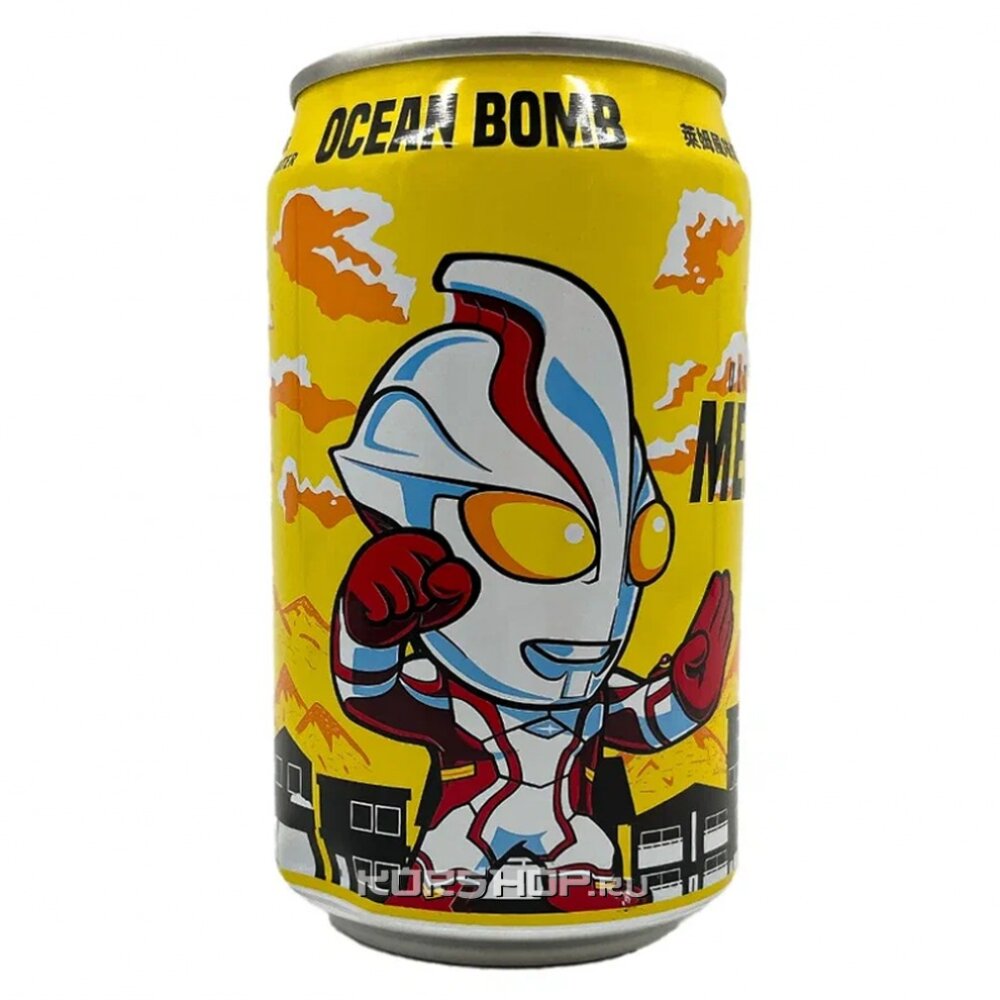 Лимонад со вкусом лайма Супермен Ocean Bomb, Тайвань, 330 мл