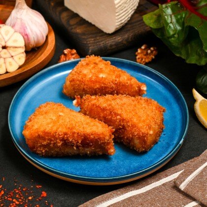 Жареный сулугуни в панировке