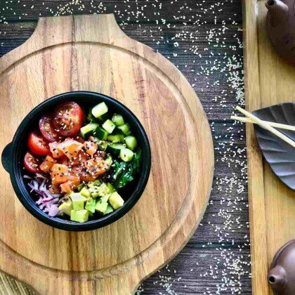 Поке с лососем