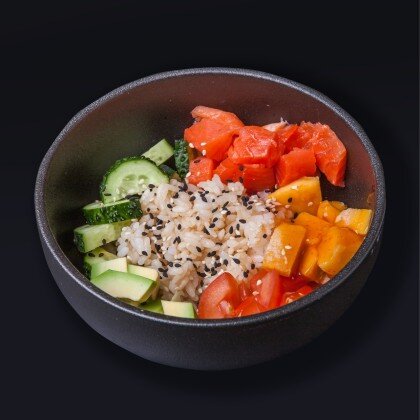 Поке с лососем