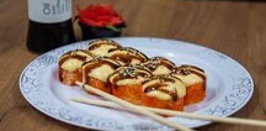 Запечённая Калифорния с лососем