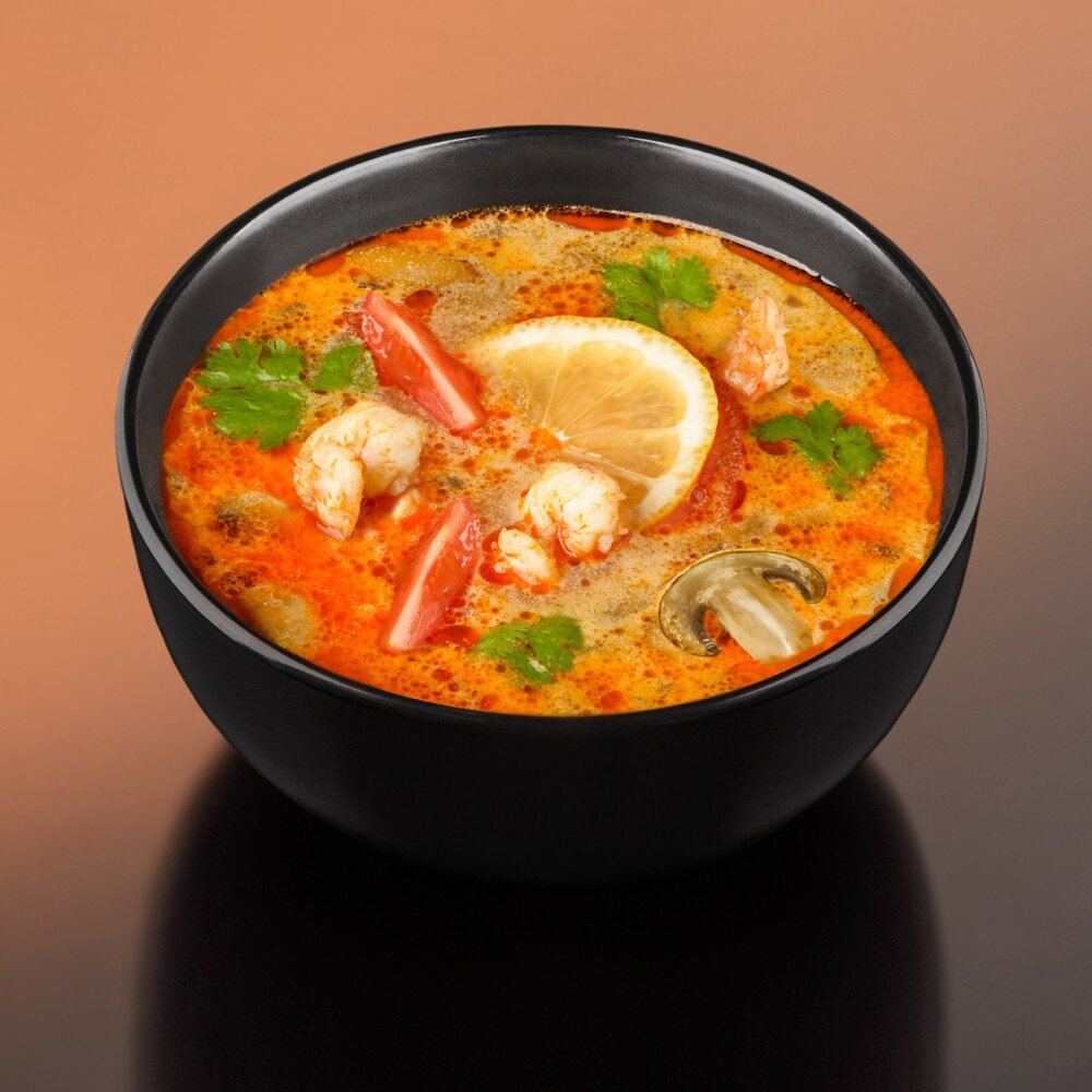 Тайский суп с морепродуктами