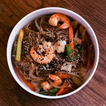 Вок с морепродуктами