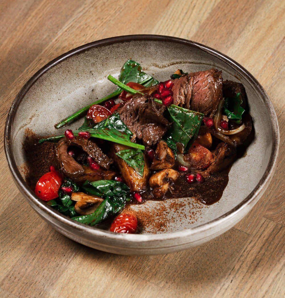 Говядина со шпинатом