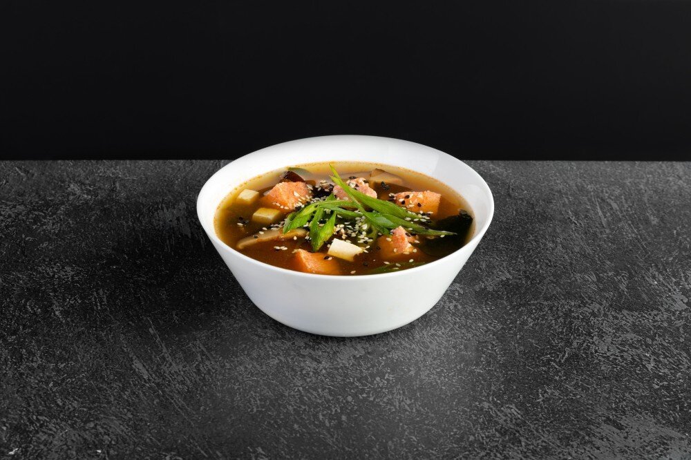 Мисо-суп с лососем