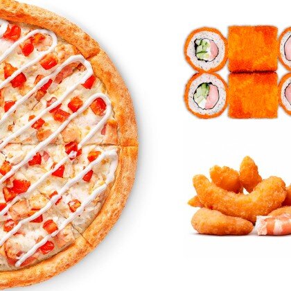 Комбо с креветками