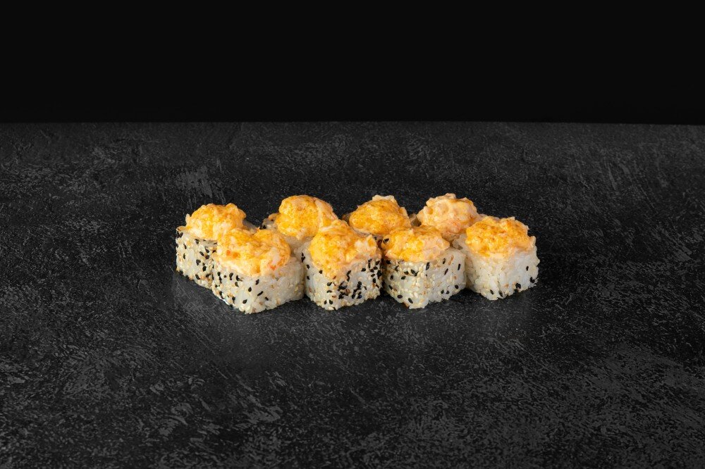 Запеченный тар-тар с креветками