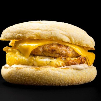 Мангалкофе-маффин с куриной котлетой