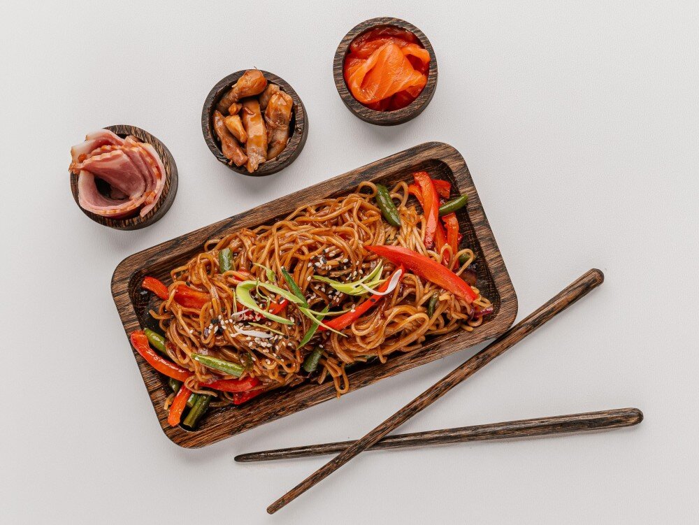 WOK Яичная+Овощи+Соус для жарки